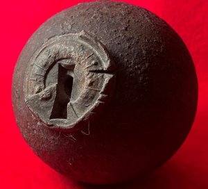 Federal 6-Pounder Case-Shot Shell with Bormann Time Fuze
