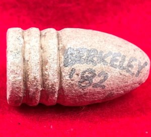 .54 Caliber 3-Ring Bullet - Marked "BERKELEY '82"