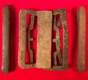 Federal Four-Piece Rifleman's Buckle - Assembled From Three Different Sites