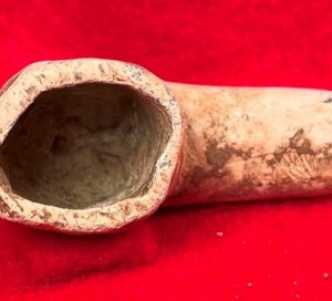 Field Made Lead Smoking Pipe