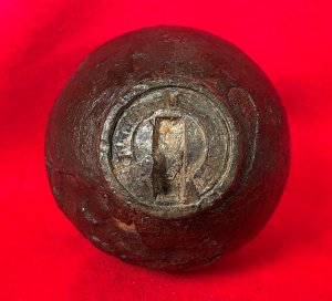 Federal 6-Pounder Case-Shot Shell with Unpunched Bormann Time Fuze