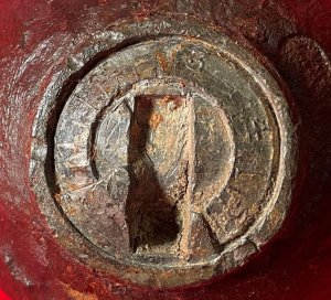 Federal 6-Pounder Case-Shot Shell with Unpunched Bormann Time Fuze