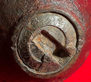 Federal 6-Pounder Case-Shot Shell with Unpunched Bormann Time Fuze