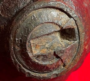 Federal 6-Pounder Case-Shot Shell with Unpunched Bormann Time Fuze