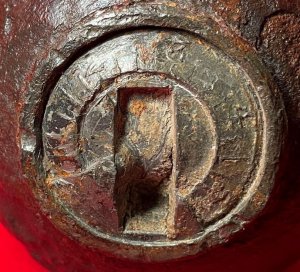 Federal 6-Pounder Case-Shot Shell with Unpunched Bormann Time Fuze