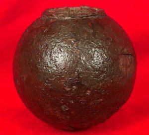 Federal 6-Pounder Case-Shot Shell with Unpunched Bormann Time Fuze