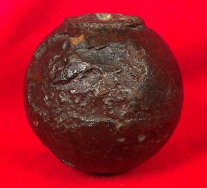 Federal 6-Pounder Case-Shot Shell with Unpunched Bormann Time Fuze