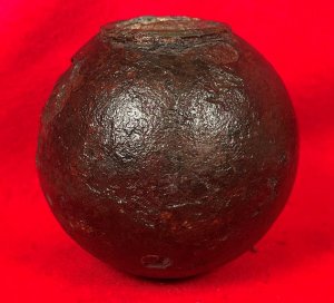 Federal 6-Pounder Case-Shot Shell with Unpunched Bormann Time Fuze