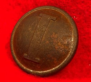 Confederate Infantry Coat Button - Lined I