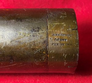 Federal 3-inch Absterdam Shell with Patent Date & Initials