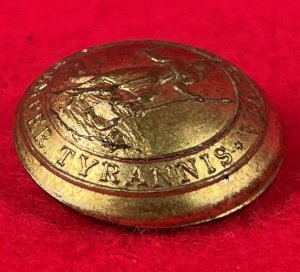 Pre-Civil War Virginia Militia Coat Button - "Soup Bowl" - Rare Non-Excavated