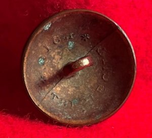 Pre-Civil War Virginia Militia Coat Button - "Soup Bowl" - Rare Non-Excavated