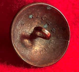 Pre-Civil War Virginia Militia Coat Button - "Soup Bowl" - Rare Non-Excavated