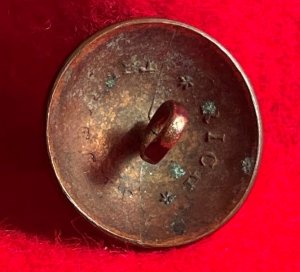 Pre-Civil War Virginia Militia Coat Button - "Soup Bowl" - Rare Non-Excavated