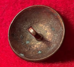 Pre-Civil War Virginia Militia Coat Button - "Soup Bowl" - Rare Non-Excavated