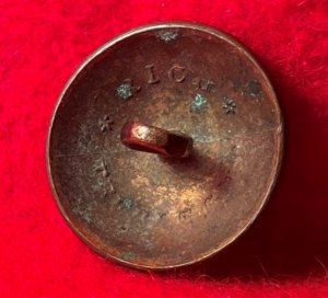 Pre-Civil War Virginia Militia Coat Button - "Soup Bowl" - Rare Non-Excavated