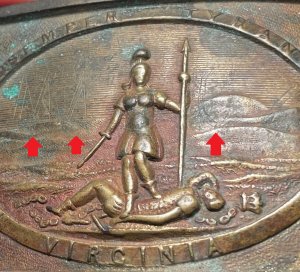 Virginia Sword Belt Buckle