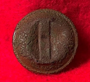 Confederate Infantry Coat Button - Lined I