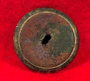 Confederate Artillery Coat Button - Lined A