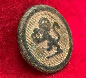 Brass "Lion" Cuff Button