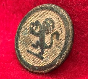 Brass "Lion" Cuff Button