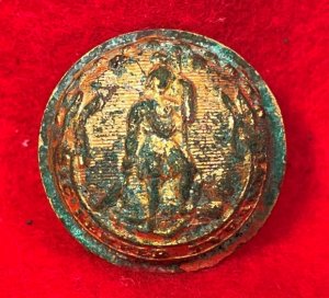 Virginia State Seal Staff Coat Button - Front Only