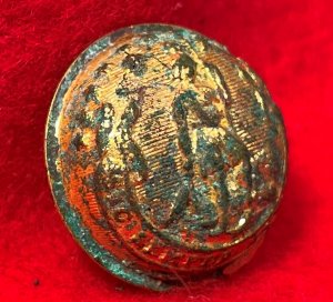 Virginia State Seal Staff Coat Button - Front Only