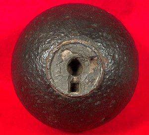 Confederate 12-Pounder Shell with Reamed Bormann Time Fuze
