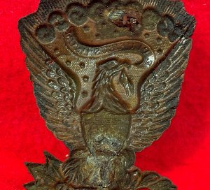 Federal "Jeff Davis" Hat Plate