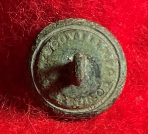 South Carolina State Seal Cuff Button - Initials "SC"