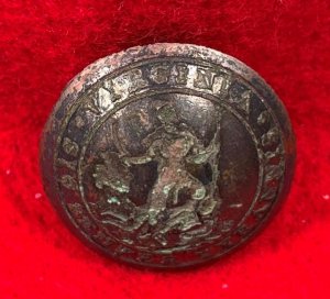 Virginia State Seal Coat Button - "Soup Bowl"