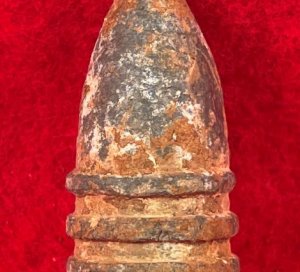 Confederate .58 Caliber "Raleigh" Pattern Bullet (aka. Garibaldi) - Rare Size