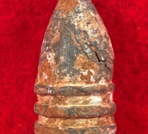 Confederate .58 Caliber "Raleigh" Pattern Bullet (aka. Garibaldi) - Rare Size