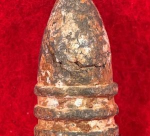 Confederate .58 Caliber "Raleigh" Pattern Bullet (aka. Garibaldi) - Rare Size