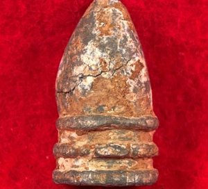 Confederate .58 Caliber "Raleigh" Pattern Bullet (aka. Garibaldi) - Rare Size