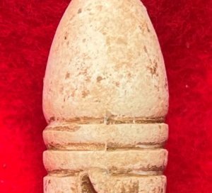 Excavated .58 Caliber Three Ring "US" Base Bullet