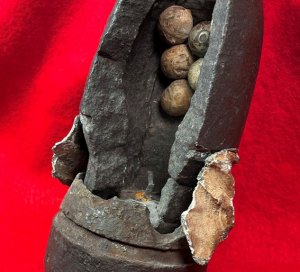 Federal 3-inch Type I Hotchkiss Shell Re-Assembled Ground Burst