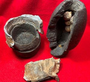 Federal 3-inch Type I Hotchkiss Shell Re-Assembled Ground Burst
