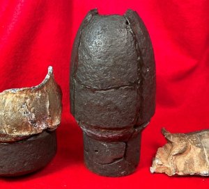 Federal 3-inch Type I Hotchkiss Shell Re-Assembled Ground Burst