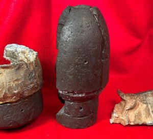 Federal 3-inch Type I Hotchkiss Shell Re-Assembled Ground Burst
