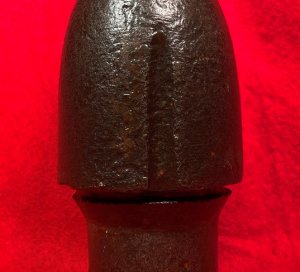 Federal 3 Inch Type II Hotchkiss Common Shell Nose Section with Brass Fuze Adaptor