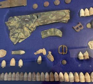 Large Civil War Relic Display - Aquia Landing, VA - Trimmer Collection