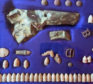 Large Civil War Relic Display - Aquia Landing, VA - Trimmer Collection