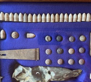 Large Civil War Relic Display - Aquia Landing, VA - Trimmer Collection