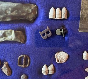 Large Civil War Relic Display - Aquia Landing, VA - Trimmer Collection