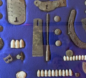 Large Civil War Relic Display - Aquia Landing, VA - Trimmer Collection