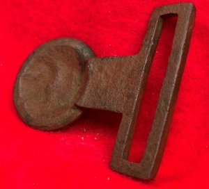 Confederate "CS" Tongue for Two-Piece Waist Belt Buckle