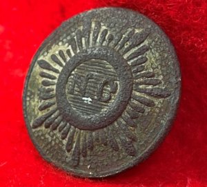 North Carolina "Sunburst" Coat Button