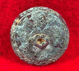 Confederate Cavalry Coat Button - Lined "C"