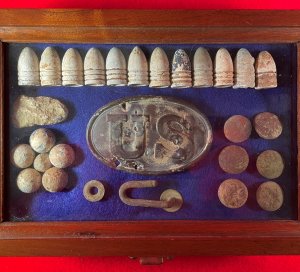 Stafford County, VA - Relic Display - Trimmer Collection - Bayonet Stabbed Buckle